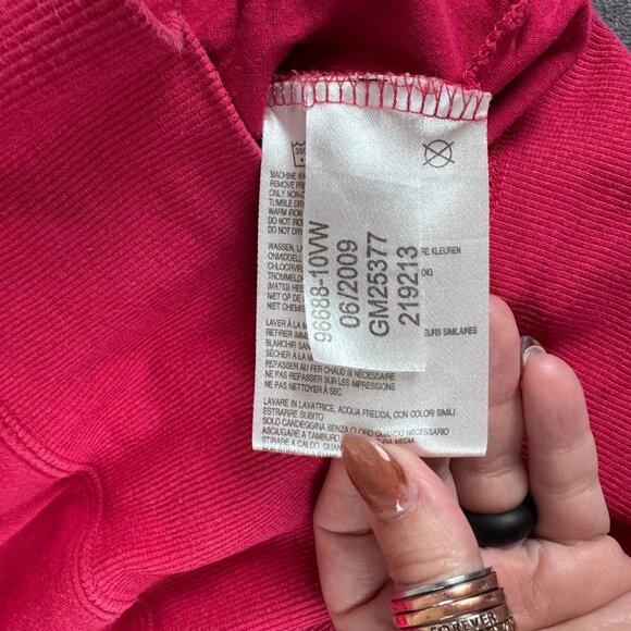 VTG y2k Women's Pink Studded Harley Davidson Angel Wings Hoodie Shirt Sz XL - Picture 8 of 12